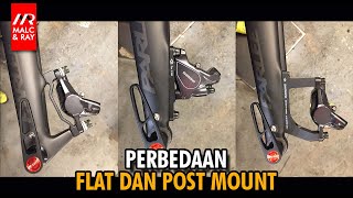 Perbedaan Flat dan Post Mount Disc Brake 764 [upl. by Jamill]