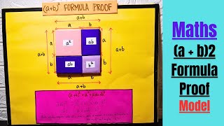 a  b2 Formula Geometric Proof  Maths Project Model  Maths Exhibition project model for school [upl. by Connors]