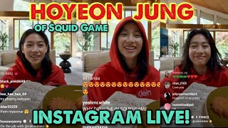 HOYEON JUNG Chung Hoooooyeony INSTAGRAM LIVE [upl. by Stasny646]