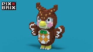 BLATHERS Animal Crossing  Pix Brix Instructions [upl. by Ursulette]