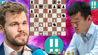 World champion Ding Liren vs Magnus Calsen 17 [upl. by Perren509]