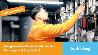 Ausbildung als Anlagenmechaniker mwd für Sanitär Heizungs und Klimatechnik  SCHARR [upl. by Hamlen928]