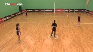 Netball Drills Attacking Movement and Passing [upl. by Matthews]