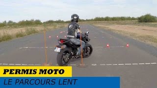 Permis moto  le parcours lent [upl. by Ennairak]