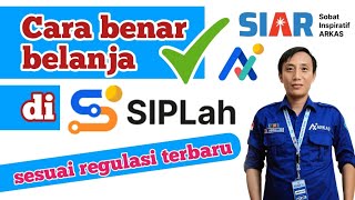 LENGKAP  Cara benar belanja siplah yang terintegrasi dengan arkas [upl. by Enitsed]