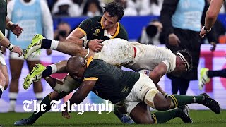 Listen Tom Curry accuses South Africas Bongi Mbonambi of racist slur at Rugby World Cup match [upl. by Dlarej73]