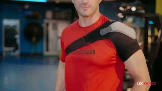 Shoulder Support Brace  leosportz fitness sports [upl. by Nodarse]