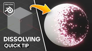 Procedural Dissolving Effect in Blender [upl. by Nosahc]