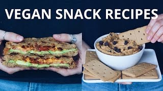 VEGAN SNACKS FOR AFTER SCHOOL amp WORK [upl. by Akemahs]