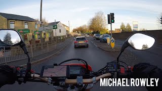 Honda CRF250L Yoshimura exhaust system  Mytholmroyd to Halifax England  028 [upl. by Syd]