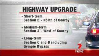 Bruce Highway Cooroy to Curra Discrace Seven Local News [upl. by Edas]