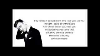 Amnesia  Justin Timberlake Lyrics 2013 [upl. by Larkins]