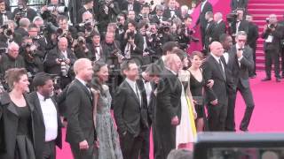 Guillaume Canet Clive Owen Marion Cotillard and more on the quotBlood Tiesquot red carpet in Cannes [upl. by Enelra]