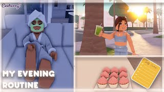 My Evening Routine  Berry Avenue VLOG  Roblox Roleplay [upl. by Atsylac760]