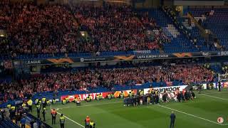 Slavia Prague fans at Stamford Bridge [upl. by Salocin]