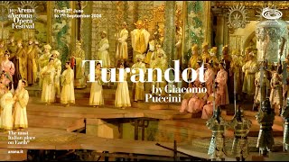 Turandot  101 Arena di Verona Opera Festival 2024  Trailer ENG  30 sec [upl. by Aneehsram]