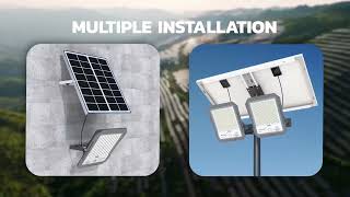 1000w High Power Garden Flood Lights With HG Camera 4MP Solar Reflector [upl. by Aihsital]