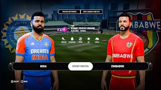 India vs Zimbabwe T20 match highlights cricket 24 [upl. by Lirrad]