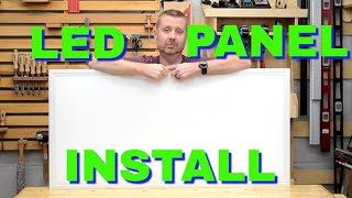 LED Panel Lights  How To Install Surface Mounted [upl. by Yrrej193]