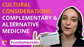 Cultural Considerations Complementary and Alternative Medicine  Fundamentals  LevelUpRN [upl. by Cathrin]