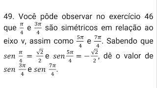 49 RAZÕES TRIGONOMÉTRICAS NA CIRCUNFERÊNCIA  SENO [upl. by Pietra773]