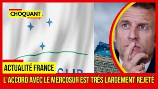 URGENT l’accord avec le Mercosur est très largement rejeté Plus dactualités france Sur TF1 [upl. by Erdnad225]