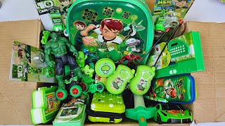 Box full of ben10 amp green stationery  calculator pencil box walkie talkie pencil sharpner pens [upl. by Stoat]