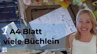 Zine erstellen  Wie Du aus einem Blatt einfach ein Büchlein bastelst diybuch [upl. by Placidia]