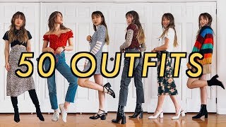 50 OUTFITS for when you have nothing to wear [upl. by Nawtna]