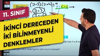 2 DERECEDEN İKİ BİLİNMEYENLİ DENKLEMLER 11 Sınıf  AYT [upl. by Aihcila234]