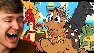 Reacting to Anguirus Vacation Funny [upl. by Atinuahs]