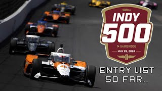 2024 Indy 500 Entry List [upl. by Ynolem]