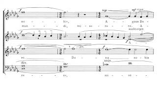 Samuel Barber  SATB choir Agnus dei with score [upl. by Searle]