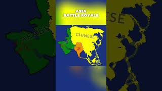 Asia Battle Royale countryballs war mapping asia [upl. by Linders194]