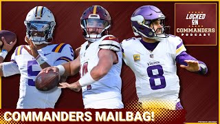 Washington Commanders NFL Draft Trade Possibilities  Quarterback Future  Salary Cap  Mailbag [upl. by Iatnohs]