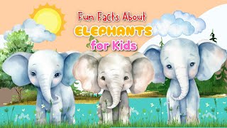 Fun Facts About Elephants for Kids preschoollearning elephants earlychildhoodeducation animals [upl. by Irrej]