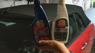 How To Clean and Protect a Convertible Top with 303 Convertible Top Cleaner and Fabric Guard [upl. by Motteo]