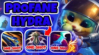 PROFANE HYDRA GNAR ONESHOT BUILD Season 14 Gnar Gameplay League of Legends [upl. by Feinleib681]