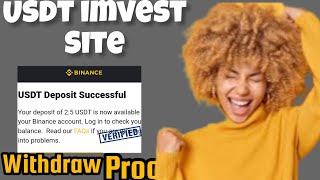 New Usdt Earning Site Usd Mining Site 2024 Best Investment Usdt Earning Website [upl. by Giess]