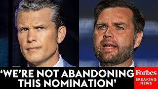 BREAKING NEWS Defiant JD Vance Defends The Pete Hegseth Nomination Takes Shot At The Media [upl. by Eciram]