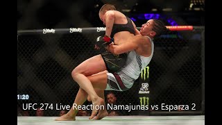 UFC 274 Live Reaction Namajunas vs Esparza 2 [upl. by Asilam537]