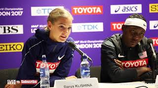 DARYA KLISHINA TALKS RUSSIA BRONZE AND BRITTNEY REECE TALKS WINNING GOLD [upl. by Huckaby]