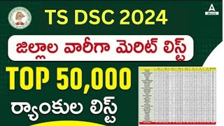 TS DSC Result 2024  Cut Off Marks Merit List [upl. by Yellek]