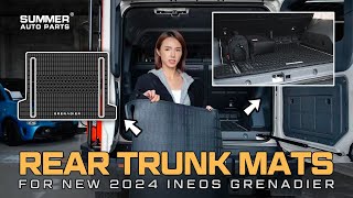 NEW ARRIVAL INTERIOR ACCESSORIES TPE REAR TRUNK MAT 2024 INEOS GRENADIER [upl. by Ferwerda]