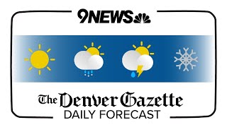 Denver Gazette forecast for Monday Jan 8 [upl. by Oech]