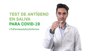 Cómo realizar correctamente test de antígeno de autodiagnóstico COVID19 con muestra de saliva TFI [upl. by Gradey]