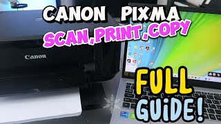 How To Print Scan Copy With CANON PIXMA MG3650 MG3620 AllInOne Printer Review [upl. by Yelyah]