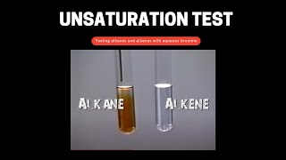 Testing alkane amp alkene with bromine water [upl. by Madella]