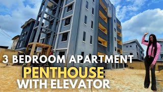 3 BEDROOM APARTMENT WITH PENTHOUSE AND ELEVATOR FOR SALE IN GBAGADA MAINLAND [upl. by Yatnuahs]