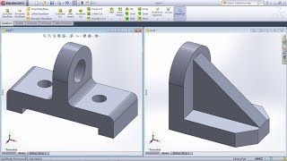 SolidWorks Practice Exercises for Beginners  5  SolidWorks Part Modeling Tutorial [upl. by Esilegna842]